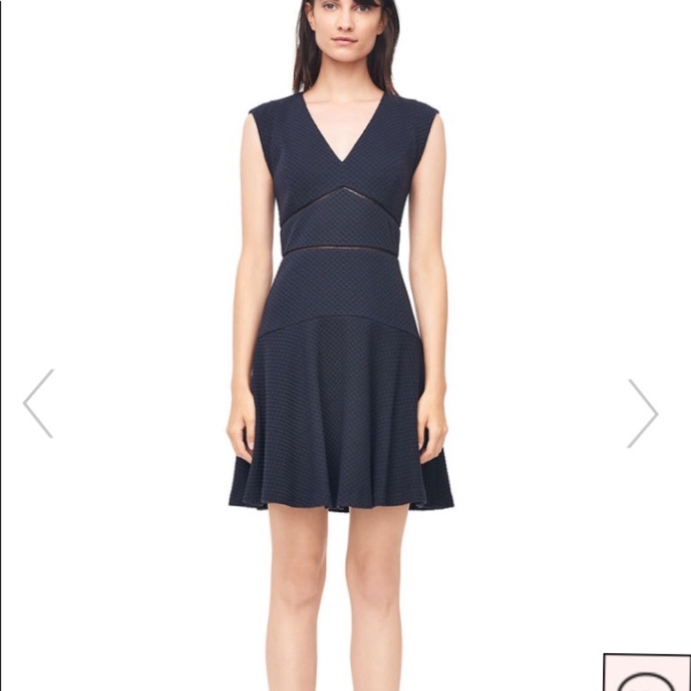Rebecca Taylor Navy Fit and Flare dress